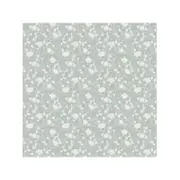 Hibiscus Silver 57cm x 10m Wallpaper Roll