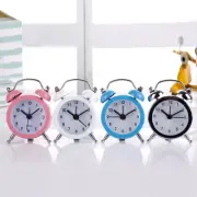 Soft Chime Double Bell Alarm Clock Quartz Movement Nighttime Analog Clock