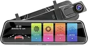 10" 2.5K or 4K Car DVR Touch Screen Video Recorder Dual Lens Rear View Mirror Dash Cam 1080P Rear Camera Voice Control(T29S 6m 1080P,NO TF Card)