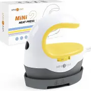 HTVRONT Mini2 Portable Iron Heat Press Machine - for T Shirts, Hats, Yellow
