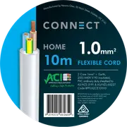 Cable Elec Flex 3core Connect 1mmx10m Bpflx2ce10011