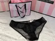 NWT VTG VICTORIA’S SECRET DREAM ANGELS Sexy ALL Sheer Mesh/Lace Bikini Panty M