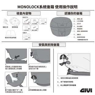 【GIVI】B360N2 後箱 機車後箱 36公升 台灣總代理