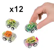 12 Pull Back RACE CAR - Racer Toy Novelty Part Favor Goodie Bag - US SELLER -NEW