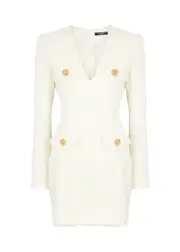 Balmain Tweed Mini Dress - White - 40 (UK12 / M) 40 (UK12 / M)