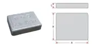 Anode Zinc Block Rectangular 100 x 75 x 25mm