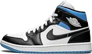 [Nike] Jordan Womens WMNS Air 1 Mid BQ6472 102 Black/White/University Blue - Size