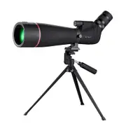 Htk-72 20x-60x High Definition Night Vision Zoom Monocular Telescope for Outdoor Camping Birdwatching with Tripod Black