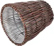 CHILDWEET Rattan Trash Can Office Garbage Cans Storage Baskets Toy Baskets Nursery Toy Container Decorative Storage Basket Woven Baskets Kitchen Basket Hamper Plastic Film