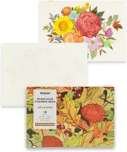 Grabie Watercolor Coloring Book Watercolor Book 15 Sheets of Enchanting Creat...