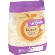 Macro Organic Basmati Rice 1kg