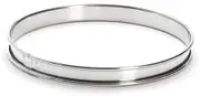 de Buyer - Round Cake Ring Stainless Steel with Rolled Edge - Diameter 18 cm, Height 2 cm - 3091.18N, Silver