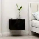 NNEVL Bedside Cabinets 2 pcs Black 40x30x30 cm Chipboard