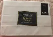 400 Thread Count Egyptian Cotton Sateen Oxford Pillow Case Ivory Belledorm
