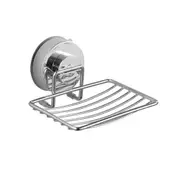 Stainless Steel Bathroom Vacuum Suction Cup Soap Holder Cup Box Dish Soap Storage Saver Shower Tray Bathroom Accessories
