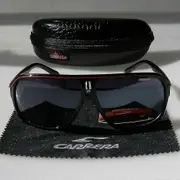 Men's Sunglasses Fashion Carrera Ruthenium Pilot Gradient Lens Eye Glasses+Box Red Black