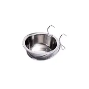 Steel Coop Cup Pet Chicken Poultry Dog Cat Water Food Bowl Feeder