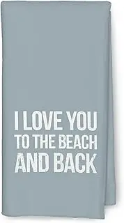 [CIOJUNE] Coastal Beach Kitchen Towels - Beachy Room Decor, Summer Beach Hand Towels for Bathroom, Nautical Kitchen Dish Towels, Beach Kitchen Bathroom Decor, I Love You to The Beach and Back 16x24