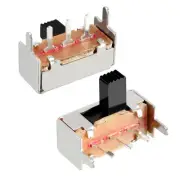 50Pcs 5mm Horizontal Slide Switch SPDT 1P2T 3P PCB Panel Latching
