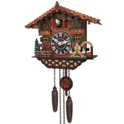 Wooden Clock Wall Mounted Clock Bird Alarm Clock Cuckoo Clocks for Home Kid'S Ro