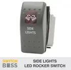 Rocker Switch SIDE LIGHTS - RED - LED 4x4 Boat Caravan Marine 12v