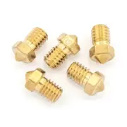 5pcs Brass 0.2mm E3D V6 Extruder Nozzle M6 Hotend 1.75mm Filament Spare Parts