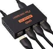 HDMI Splitter 1 in 4 Out 4K 3D 1080P HDMI Distributor Adapter 1 to 4 Way Box Hub 1X4 Cable for PS4, Xbox, LED, LCD, DVD, Player, HDTV, Projectors