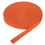 3/8"(1cm) 10 Yards Cotton Twill Tape Cotton Ribbons Bias Binding Tape Orange