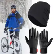 Men Women Beanie Hats Winter Beanie Fleece Windproof Warm Glove for Cold Weather