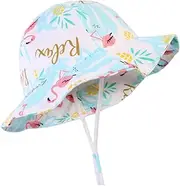 [COSMEVIVI] 1pc Boys and Girls Cotton Fisherman Hat Elegant Patterns Sunshade Hat for Boys Girls Blue