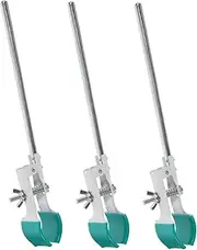 HEALEEP 3pcs Universal Clip Ratchet Wrench Laboratory Stand Support Beaker Flask Rod Clips Extension Clamp Chemical Flask Stand Clamps Socket Cordless Ratchet Gear Wrench Toggle Black