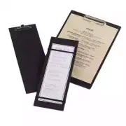 American Metalcraft CB4 Clipboard Menu Holder - 4 1/2x12 1/2" Espresso