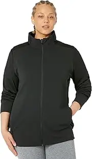 [adidas] Plus Size Textured Full Zip Jacket