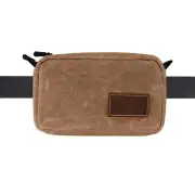Belt Pouch for Men Women, EDC Bellt Pouch with Zipper Heavy Duty Waxed Canvas...