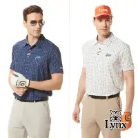 在飛比找Yahoo奇摩購物中心優惠-【Lynx Golf】男款銀離子抗菌除臭配色織帶造型數位電玩