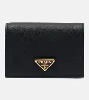 [Prada] Prada Saffiano Small leather wallet One Size black