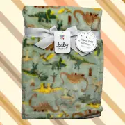 NEW Dinosaurs Dinosaur Baby Blanket Plush T-Rex Triceratop Toddler Baby Starters