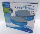Summer Waves Pool Cover 8 - 10 Ft Framed Inflatable Ring Pools Drawstring Lock