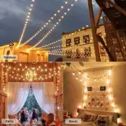 G40 Globe String Lighting 25 Feet Long Black