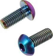 OHPHCALL 2Pcs Titanium Bike Water Bottle Screws with Washers Lightweight High Strength Bolts for Easy Installation Durable Corrosion Resistant Titanium for Bike