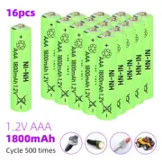 AA AAA Rechargeable Batteries 1800mAh Battery Power Charger