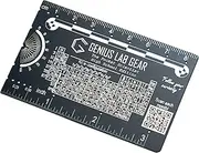 The Pocket Scientist High School Edition - Small Metal Science Ruler Scale, Cool Gadget Mini Multitool, Geek/Nerdy STEM Classroom Student Graduation Gift, Unique 3 Inch Metric Tool - Genius Lab Gear