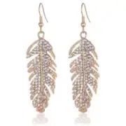 Female Fashion Elegance Wing Earrings Gold gold Earrings