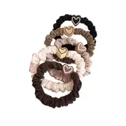 5PCS Hair Bands Girl Ponytail Updo ElasticHair Bands Love Headband Hairless