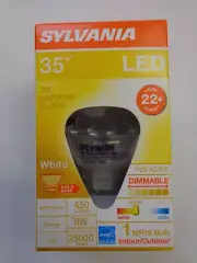 Sylvania LED6MR16DIM830NFL25GLRPZS 35° 3000K MR16 450 Lumens 35W=6W Light Bulb