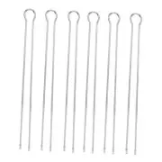 6Pcs Metal BBQ Grilling Fork Sticks Double Row Skewer BBQ Grill Set Outdoor