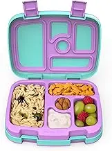 Bentgo Kids Prints (Mermaid Scales) - Leak-Proof, 5-Compartment Bento-Style Kids Lunch Box – Ideal Portion Sizes for Ages 3 to 7 – BPA-Free and Food-Safe Materials