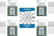 SCHMETZ Microtex Sewing Machine Needle Combo Pack (20 Needles Total and 1 SCHMETZ ABC Pocket Guide)