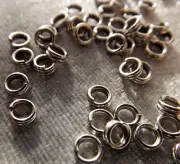 STEEL SPLIT RINGS FINDINGS 4 MM 100 PIECES BUY ONE GET ONE FREE!