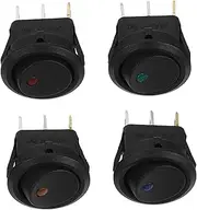 GLEAVI 4pcs Light Bar Switch 12v Marine Rocker Switch Pp